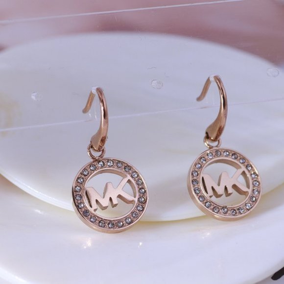 Michael Kors Round Zircon Earrings - Picture 1 of 6